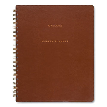 AT-A-GLANCE® Signature Collection Academic Weekly-monthly Planners, 11.5 X 8, Distressed Brown Cover, 13-month (july-july): 2021-2022 freeshipping - TVN Wholesale